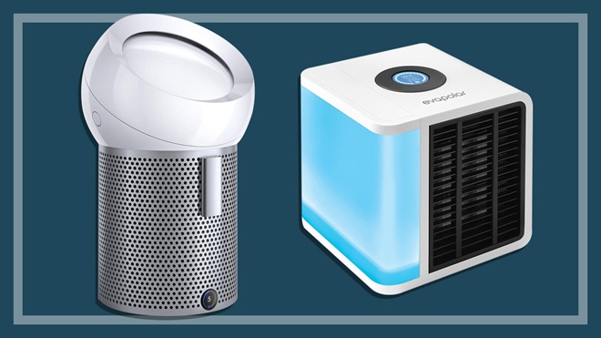 Evapolar personal cooler and Dyson Pure Cool Me